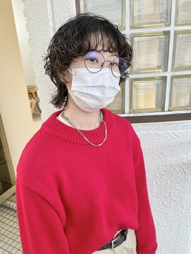 ロマーリ(LOMARLIE) マッシュウルフのカジュアルリッヂパーマ