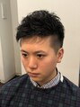 ヘアースタジオ BBSバーバー(BBS Barber)&nbsp;硬い直毛でもポイントパーマで楽々スタイリング！　No.444