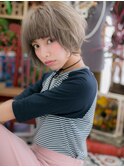 フレンチカジュアル厚めバング小顔ボブパーマc5川口10代20代30代
