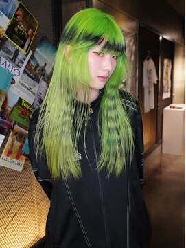 キヴィ(kivi) ネオングリーン×ブラック