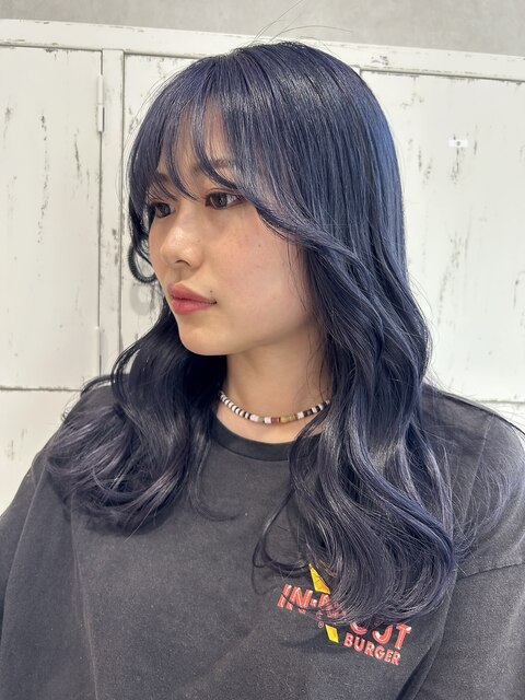 《 sakura 》2way bang × blue lavender