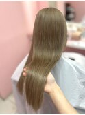 【バージンレミーエクステ】ミルクティーベージュ・韓国ヘア