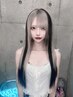 【カチューシャカラー】ブリーチリタッチ＋縦メッシュ塗分＋カラー＋2stepTR