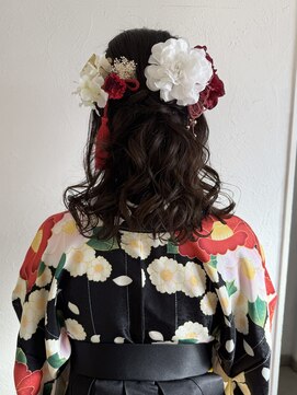 レクタ(recta) 卒業式 袴 ヘアアレンジ ハーフアップ