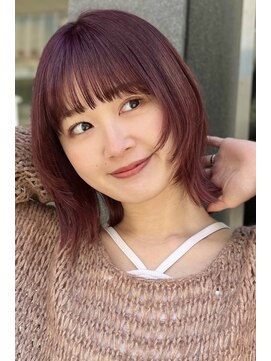 ガーデン 銀座(GARDEN) 顔まわりレイヤー/イメチェン/美髪/外ハネボブ/ワイドバング