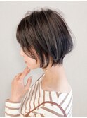 20代30代大人可愛い小顔ボブ丸みショートウルフカット