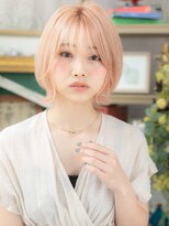 カバーヘア ブリス 大宮西口(COVER HAIR bliss) 韓国風ハイトーンカラー外ハネウルフカットh4大宮10代20代30代