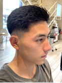 ビジネスショートメンズマッシュツイストパーマツーブロック