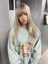 ペレ アネックス 大阪梅田茶屋町店(PELE ANNEX)&nbsp;くびれヘア/アプリコットオレンジ/ハイライトカラー/梅田