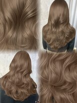 アマトウキョウスマートサロン(AMA TOKYO×Smart Salon)&nbsp;ヘーゼルベージュ　ブリーチなし　レイヤーカット　海外風