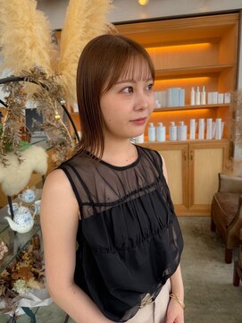 ユラギフロムユイマァル 水島店(YURAGI from YUIMARL) ブリーチなしダブルカラー×オレンジカラー