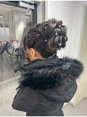 ハイライトカラーミルクティーベージュレイヤーカット