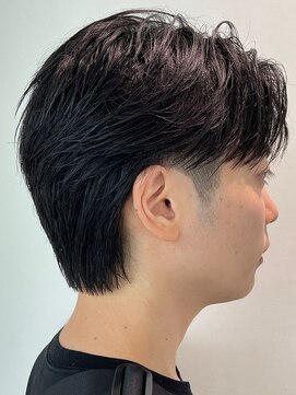 アンサー 渋谷(ANSWER) センターパート毛流れフェザーパーマシースルーショート