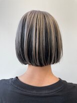 ヘアー アイス 御器所本店(HAIR ICI)&nbsp;20代30代秋冬暗髪カラーレイヤーボブパーマ小顔ショート