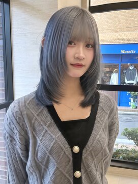 パルス ヨコハマ(PULSE yokohama) ハッシュカット/ミディアムレイヤーカット/ワンカール/韓国