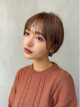 ギークス(GEEKS) 【GEEKS渋谷】ウォームブラウン/冬カラー/大人ショートボブ/小顔