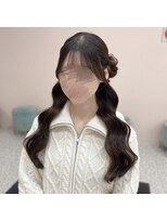 アリエス 八重洲店(Aries)&nbsp;サイドお団子ハーフアップ