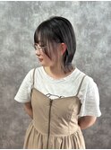 さりげないインナーカラーがかわいい！グレージュインナー