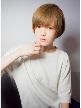 ロミー 本厚木(ROMMY.) マッシュショート 丸みショート ベージュカラー