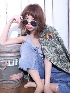 ラックスビーシュルー 亀有店(LUXBE Shuroo) やんちゃ可愛い外ハネミディ☆【LUXBE Shuroo 亀有店】