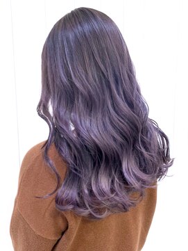 アルバム 新宿(ALBUM SHINJUKU) ラベンダーグレーロング_かきあげロングマロンベージュ_ba333491