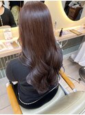 ★ブリーチなし艶パープルグレージュ