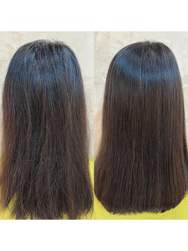 ヘアーソート(hair sort) 髪質改善　縮毛矯正  酸性トリートメント　オージュア 髪質再生