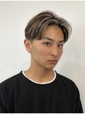 シースルーマッシュブリーチダブルカラーフェイスフレーミング