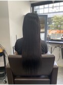 #プルエクステ #ダイヤモンド毛質 #黒髪ロング #大人女子