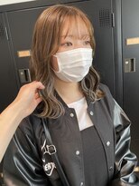 ラック 本厚木店(LUCK)&nbsp;アッシュブラウン×グレージュイヤリングカラー