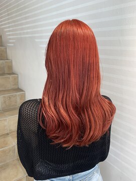 バズ(BUZZ) ブリーチなしでできる明るめの赤！＊BUZZ岡本