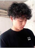 guest hair 波巻きプードルマッシュ 下北沢 メンズパーマ