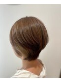 大人のハンサムショート×秋の艶カラー/髪質改善Tr