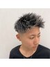 【束感がでやすい！】メンズカット＋メッシュWカラー