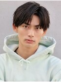 束感ショートアップバング刈り上げツーブロック