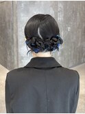 ヘアセット 結婚式ヘア お呼ばれヘア タイトヘア カチモリ 原宿