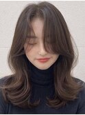 小顔に見せるワンホン&韓国ヘア/顔周りレイヤーカット