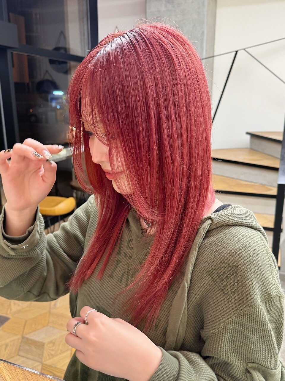 ヘアカラー 赤、ピンクセット サイオス カラージェニック ミルキーヘアカラー P01 （クリスタル