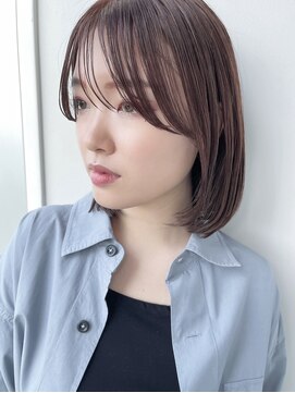 アルティファータ(artifata) ミディアムヘアショートボブ大人ショート縮毛矯正白髪ぼかし30代