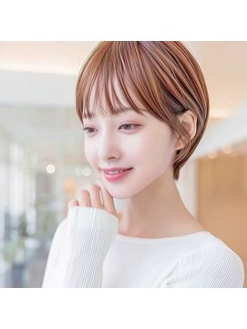モンド ヘアクリエーション 下荒田店(monde hair creation) 【monde】ショートボブ×オレンジブラウン×髪質改善