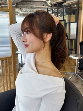 マインバイアフロートギンザ(MYNE by AFLOAT GINZA) 結んでも可愛い小顔カット/おくれ毛カット