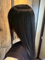 ナフィ バイ エイム 町田店(Nafie by eim)&nbsp;髪質改善ストレート/ダークアッシュ/ブルーブラック/白髪ぼかし