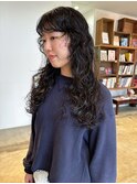 パーマロングくるくるパーマウェーブパーマカーリーヘア