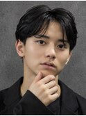 ニュアンスパーマ×フェザーパーマ×センターパート×men's
