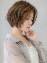 カバーヘア ブリス 志木南口駅前店(COVER HAIR bliss) ブリーチなし抜け感デジタルパーマひし形ショートボブ30代40代W