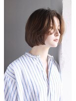 アンド(AND)&nbsp;ボブ　ショートボブ　ハイライト　ベージュ　代官山　恵比寿