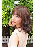 表参道 gift sunnyside ハニーベージュ レイヤーミディ/Mie