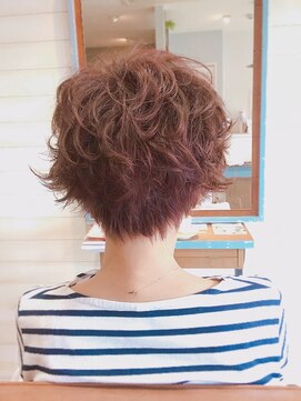 ピトヘアサロン(PITO hair salon) 【PITO】くるっとショート　ハネ感　ピンク