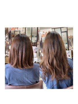美容室 ハッピー ここまで馴染むベビーシールエクステ