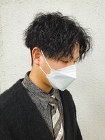 ルーカス(LUCAS)&nbsp;センターパート×パーマ